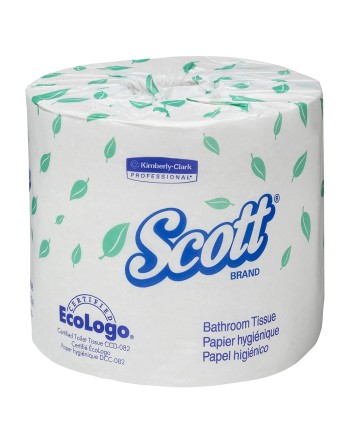 KIMBERLY-CLARK 48040 Scott® Bathroom Tissue, 2 Ply, 550 Sheets/Roll, White 40 Rolls, 2 Ply - [DefendUse.com] - 48040 - Scott®