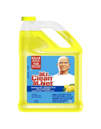 MR.CLEAN 37000-31504 Multi-Surfaces Disinfectant, Liquid Summer Citrus, 3.78L, Case of 4 x 3.78L - [DefendUse.com] - 37000-31504