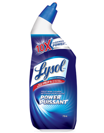 Lysol® Toilet Bowl Cleaner & Disinfectant, Power, Case: 12 x 710 mL) Squeeze Bottles - [DefendUse.com] - CB267122 - Lysol® Clean