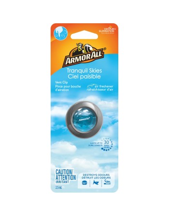 ARMOR ALL  Vent Clip Oil Air Freshener Type: Vent Clip Scent: Tranquil Skies