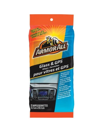 ARMOR ALL  Glass & GPS Cleaning Wipes No. of Wipes: 20