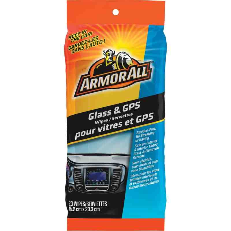 ARMOR ALL  Glass & GPS Cleaning Wipes No. of Wipes: 20