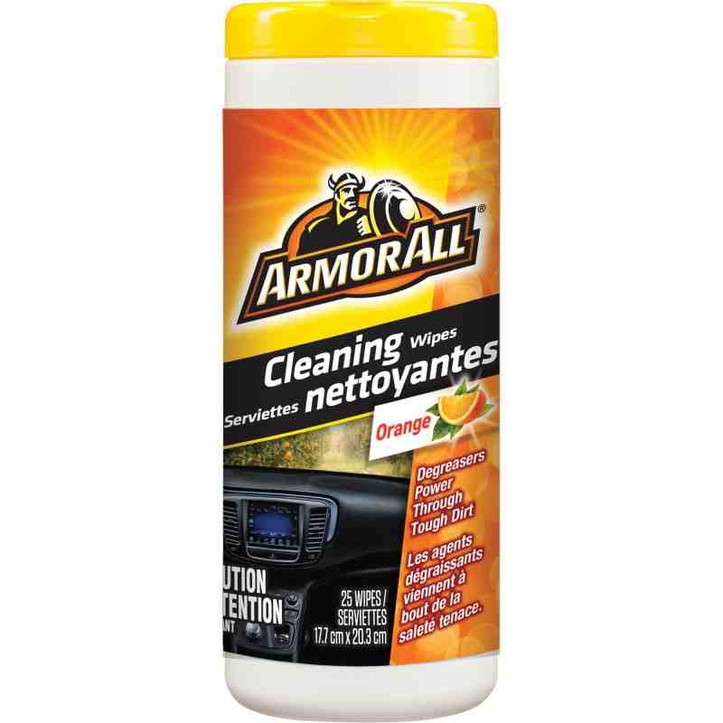 ARMOR ALL  Orange Cleaning Wipes No. of Wipes: 25