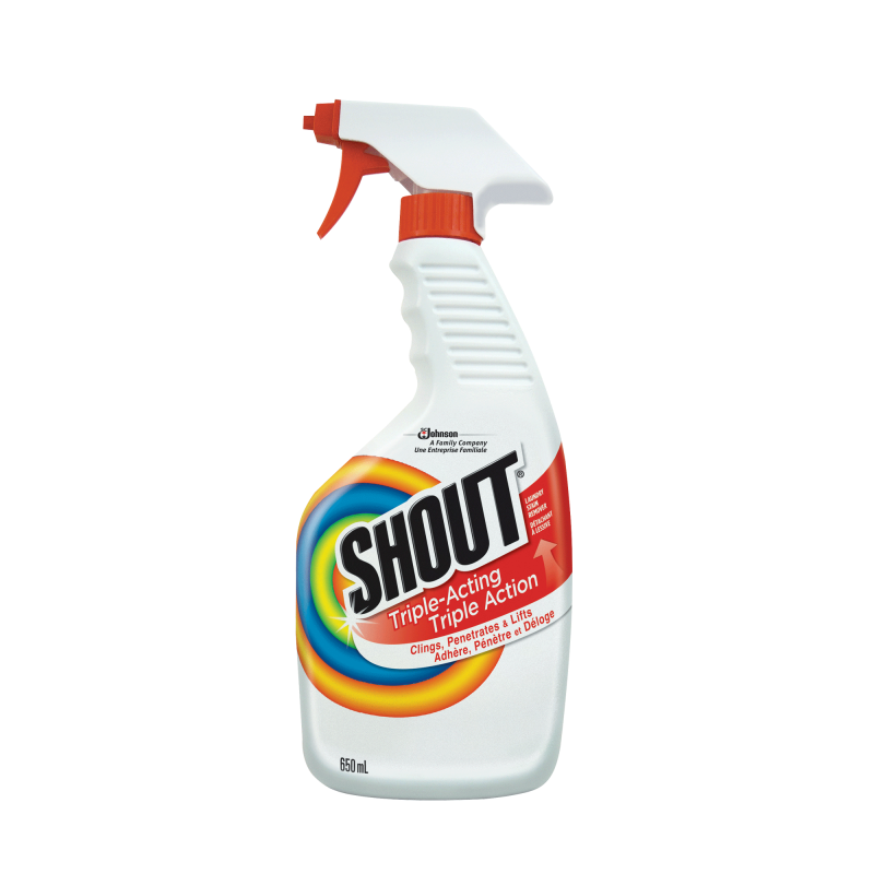 Shout® 10062300706447 Trigger Triple-Acting Stain Remover, 650ml, Case of 8/650ml - [DefendUse.com] - 62300706447 - Laundry Stai