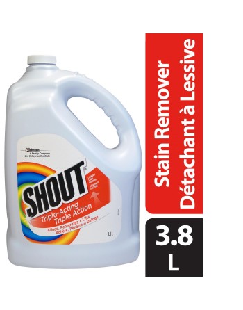 SC JOHNSON 62300788337 Shout® Laundry Stain Remover Refill, Pleasant Scent, Case of 4/3.8L - [DefendUse.com] - 10062300788337 - 