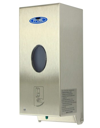 FROST  Soap & Sanitizer Dispenser Capacity: 1000 ml Style: Touchless Format: Bulk Material: Stainless Steel - [Cleaning Supplies