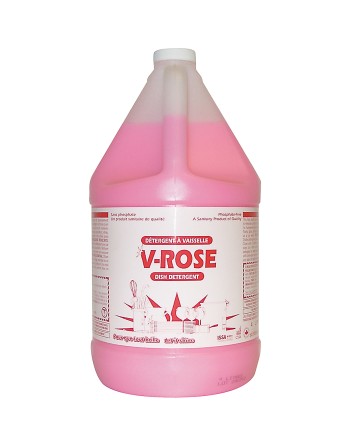 CHEMOTEC VROSGN4 V-Rose Dish Detergent, 4L, Fresh Scent - [DefendUse.com] - VROSGN4 - Chemotec