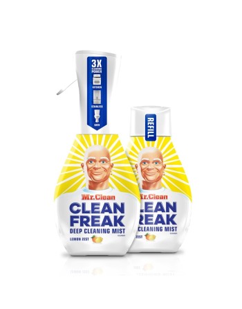 MR. CLEAN Disinfectant Clean Freak Start Kit With Lemon Zest Scent, 470mL, 6/Case, Sold By Case - [DefendUse.com] - 37000-79129 