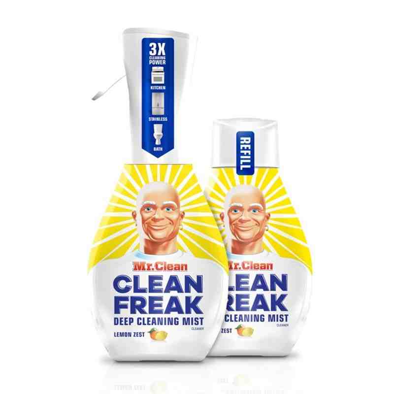 MR. CLEAN Disinfectant Clean Freak Start Kit With Lemon Zest Scent, 470mL, 6/Case, Sold By Case - [DefendUse.com] - 37000-79129 