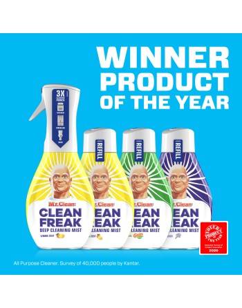 MR. CLEAN Disinfectant Clean Freak Start Kit With Lemon Zest Scent, 470mL, 6/Case, Sold By Case - [DefendUse.com] - 37000-79129 