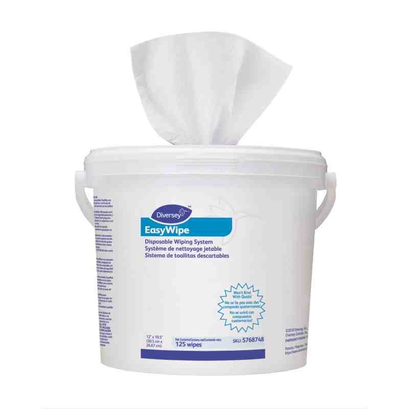 Diversey™ EasyWipe Disposable Wiping System - 125 ct.- 6x125ct - 1