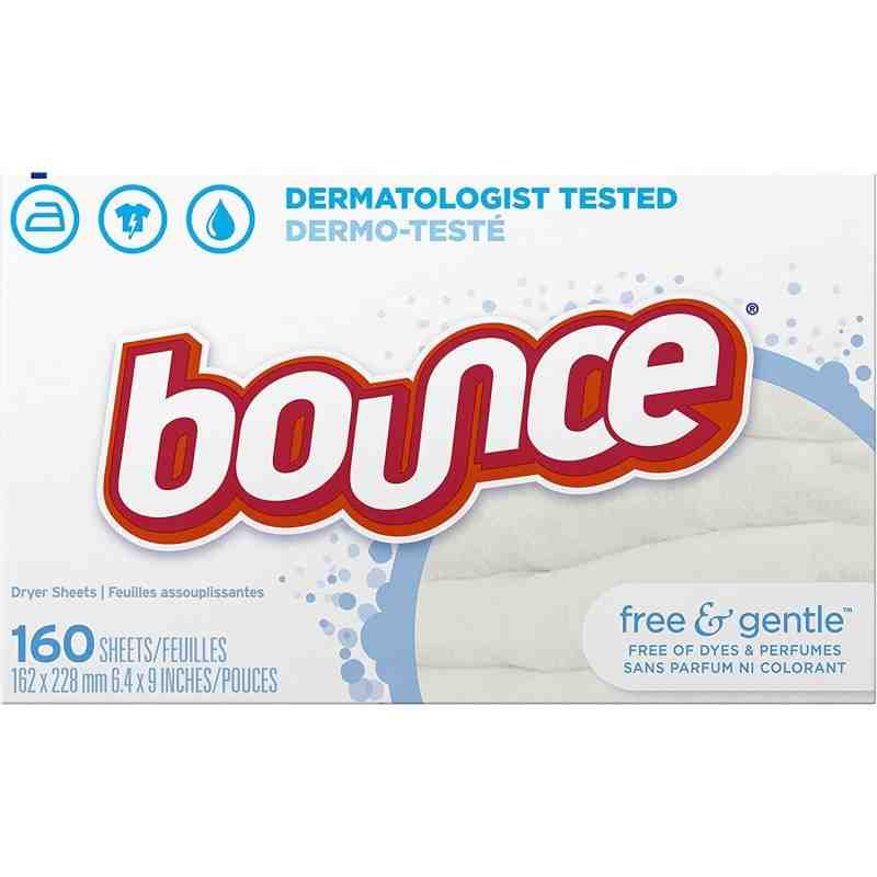 Bounce 37000-78061 Sheet Fabric Softener Free & Gentle Unscented for Sensitive Skin, Case of 6/120ct - [DefendUse.com] - 37000-7