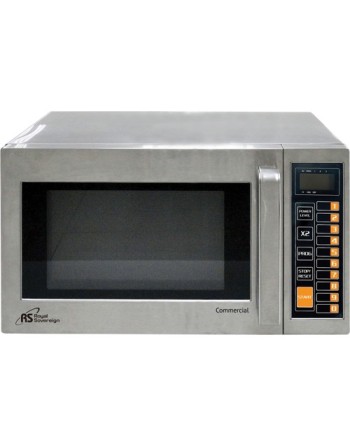 Commercial Microwave, 0.9 cu. ft., 1000 W, Silver/Stainless Steel - [Cleaning Supplies Canada Discounts] - RCMW1000-25SS - [Defe