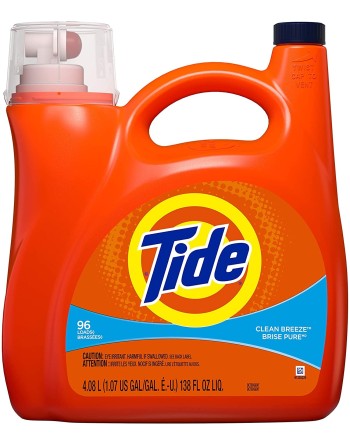 Tide - Liquid Laundry Detergent  -Clean Breeze  - 96 Lds - 4/4.08 L - 1