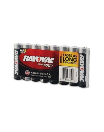 RAYOVAC ALAA8 Battery - Rayovac Ultra-Pro Industrial "AA", Case of 12, 8/Pack - [DefendUse.com] - ALAA8J - Alkaline Battery