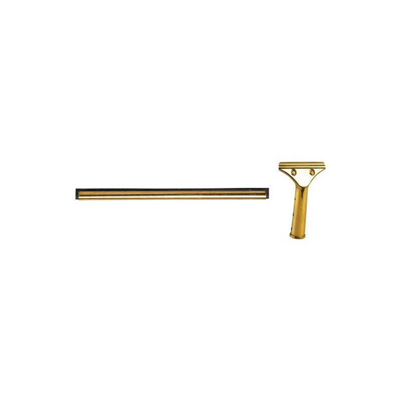 Window Squeegee with Handle 12"

 Brass

 - [Cleaning Supplies Canada Discounts] - JN007-KIT - [DefendUse.com]