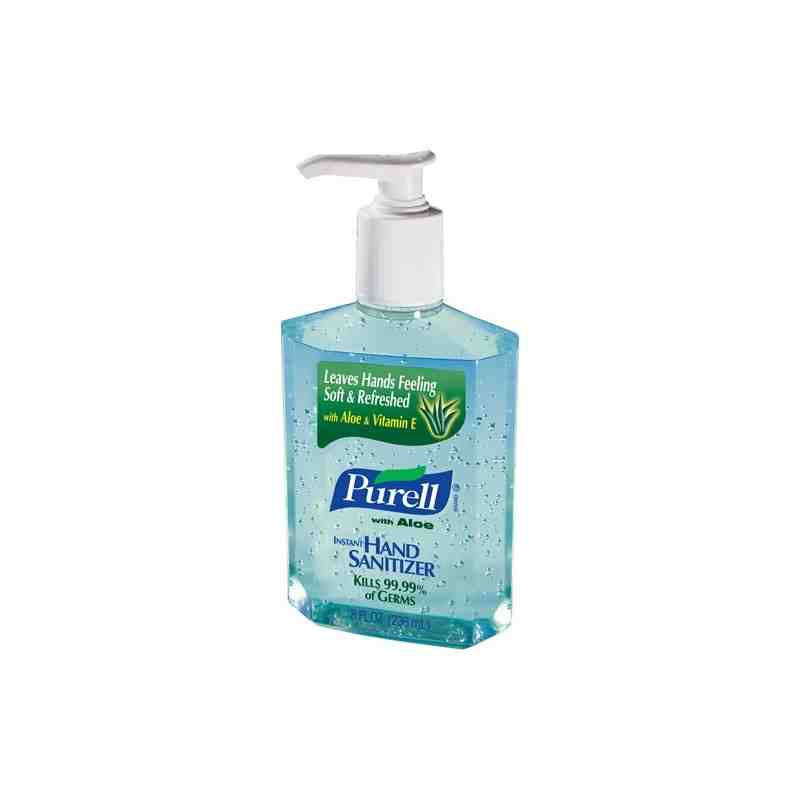 PURELL  Hand Sanitizer with Aloe, 236 ml, Pump Bottle, 70% Alcohol - [Cleaning Supplies Canada Discounts] - 9674-12-CAN00 - [Def