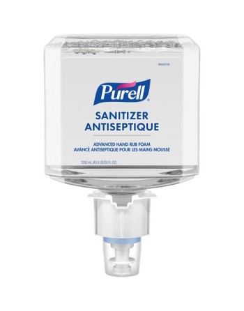 PURELL 6451-02-CAN00 ES6 Advanced Foam Hand Sanitizer, 1200 ml, Cartridge Refill, 70% Alcohol, Case of 2 - [DefendUse.com] - 645