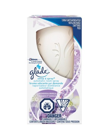 SC JOHNSON  Glade® Sense & Spray® Air Freshener Starter Kit Fragrance: Lavender & Vanilla - [Cleaning Supplies Canada Discounts]