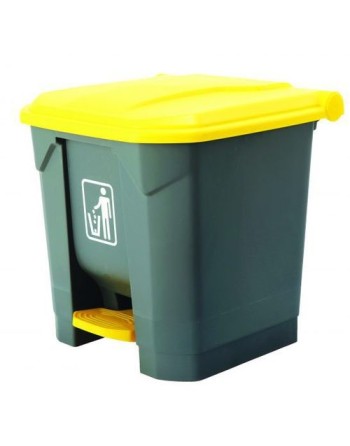 GLOBE, Step-On Trash Container - Step On Can Plastic 8G - Grey - [Cleaning Supplies Canada Discounts] - 9672 - [DefendUse.com]