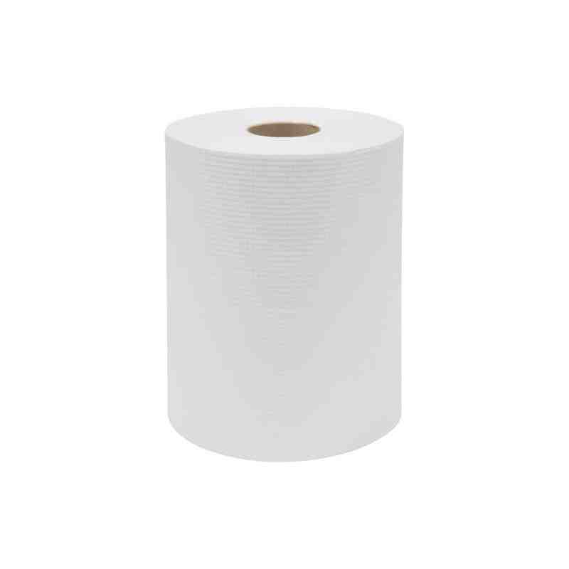 Everest Pro® Paper Towel Rolls, 1 Ply, Standard, 600' L Colour: White Roll Width: 7.85" Case of 6 - [DefendUse.com] - HWT600W - 