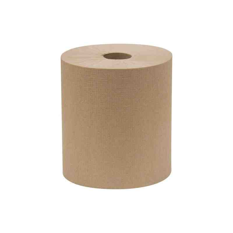 Everest Pro® Paper Towel Rolls, 1 Ply, Standard, 800' L Colour: Kraft Roll Width: 7.85" Case of 6 - [DefendUse.com] - HWT800K - 