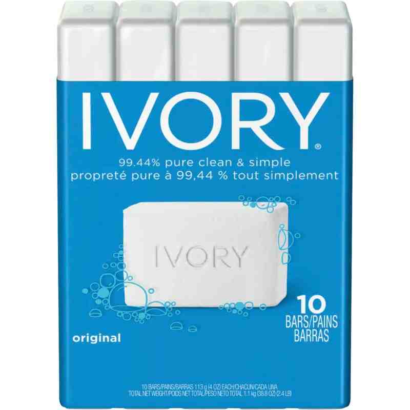 IVORY 56100-30467 Bar Soap Original, 3.1 OZ Bars, 5.12" x 2.2" x 6.3", 120/Case - [DefendUse.com] - 56100-30467 - P&G Profession