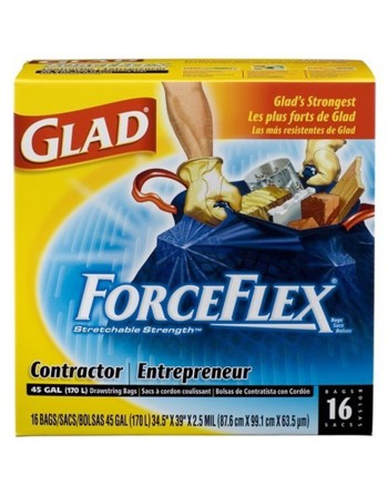 Glad FF Contractor DS Bags, Case of 2x16ct