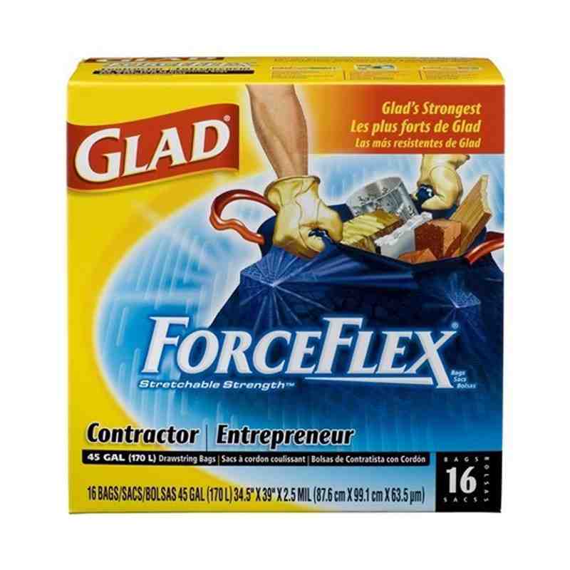 Glad FF Contractor DS Bags, Case of 2x16ct