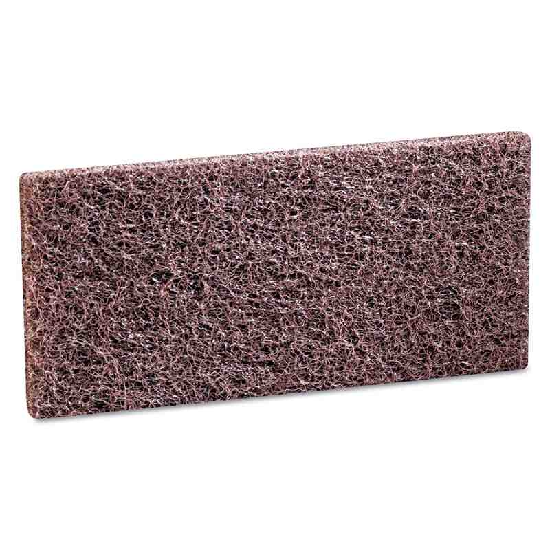 Doodlebug Brown Scrub 'N Strip Pad PLG 4.6"x10" 5/bx/4bx/cs,F-8541PLG-BRN - [Cleaning Supplies Canada Discounts] - 3M-7000030047