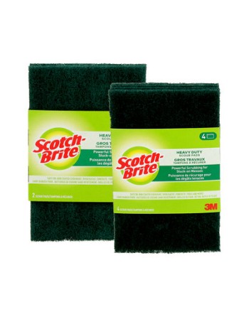 Scotch-Brite Heavy Duty Scour Pad 3.8"x6"- 2/pk/12/cs ,SB211 - [DefendUse.com] - 3M-7000136858 - Scotch Brite Cleaning Products