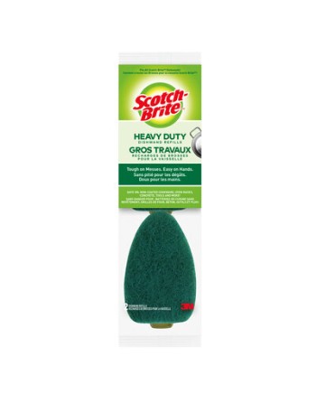 3M Scotch-Brite Heavy Duty Dishwand Refills, Case of 24 - [DefendUse.com] - 3M-7100202456 - Scotch Brite Cleaning Products