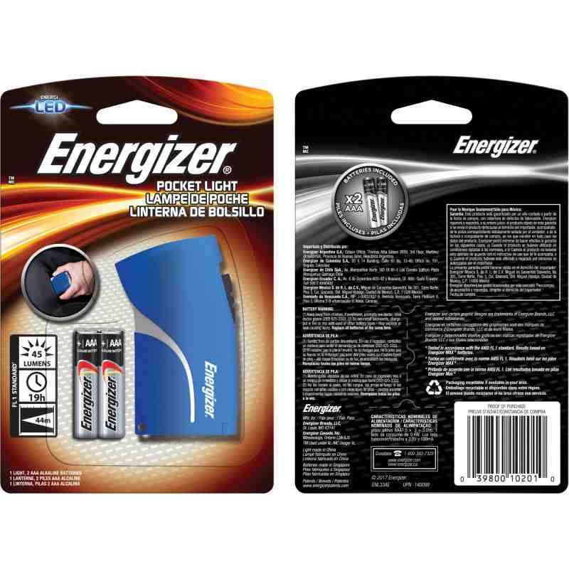 ENERGIZER  Compact Light, LED, 45 Lumens, AAA Batteries - 1