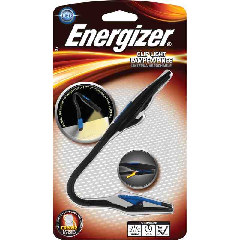 ENERGIZER  Clip Light, LED, 11 Lumens, CR2032 Batteries - 1