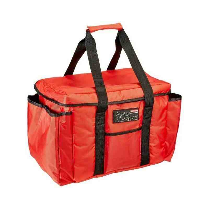 Rubbermaid ProServe® Red Nylon Insulated Sandwich Delivery Bag - 15"L x 12"W x 12"H - 1