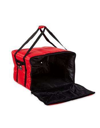 Rubbermaid ProServe® Red Nylon Medium Food Delivery Bag - 19 3/4"L x 19 3/4"W x 13"H - 2