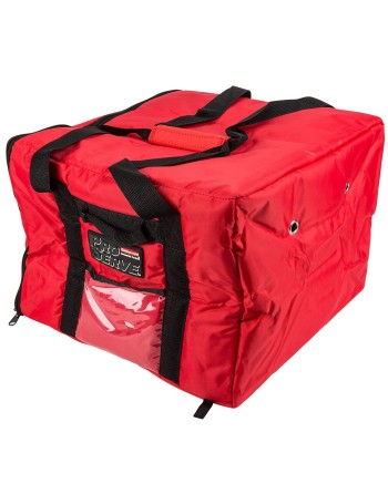 Rubbermaid ProServe® Red Nylon Medium Food Delivery Bag -17"L x 17"W x 13"H - 3