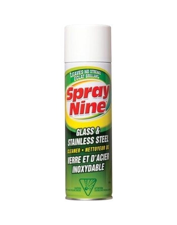 Spray Nine® C23319 Glass & Stainless Cleaner Container Size: 600 g - [DefendUse.com] - C23319 - Spray Nine®