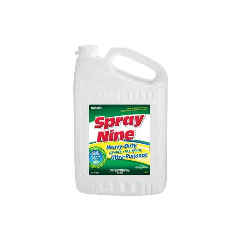 SPRAY NINE  Heavy-Duty Cleaner, Jug Container Size: 4 L, Jug, 4 L Bottle - [Cleaning Supplies Canada Discounts] - C26803 - [Defe