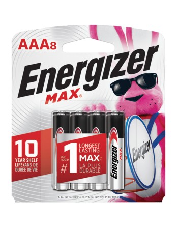 MAX® Batteries, AAA, 1.5 V Pack of 8