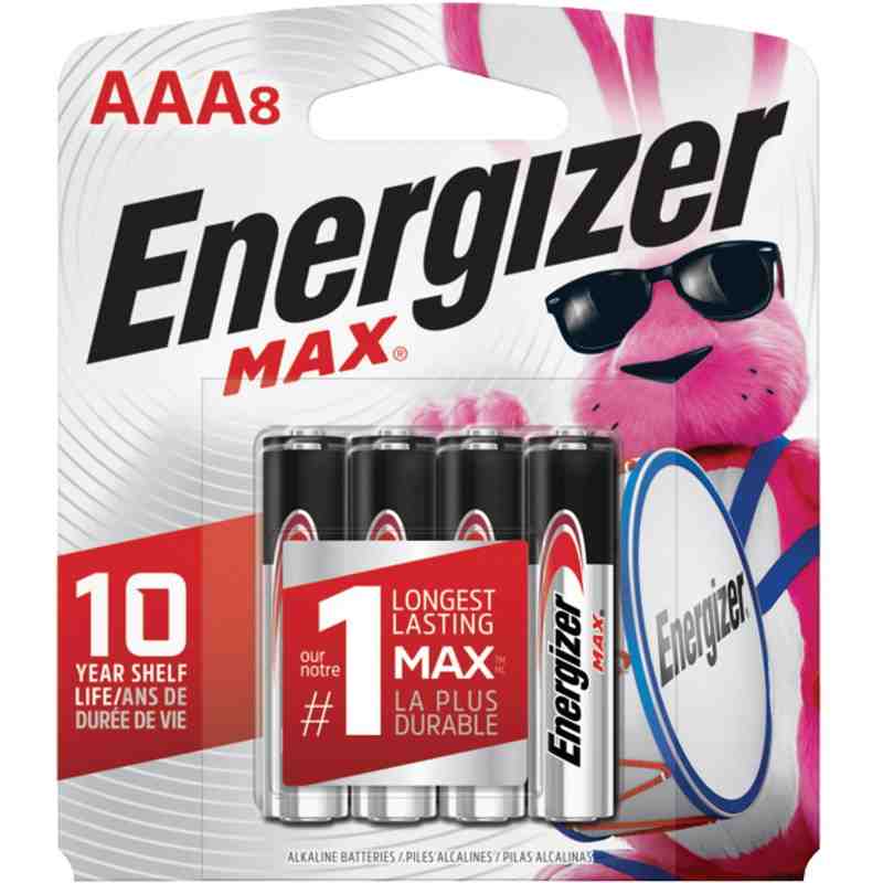 MAX® Batteries, AAA, 1.5 V Pack of 8