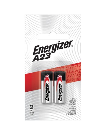 Miniature Alkaline Battery, A23, 12 V Pack of 2