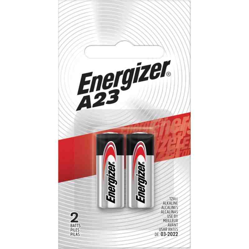 Miniature Alkaline Battery, A23, 12 V Pack of 2