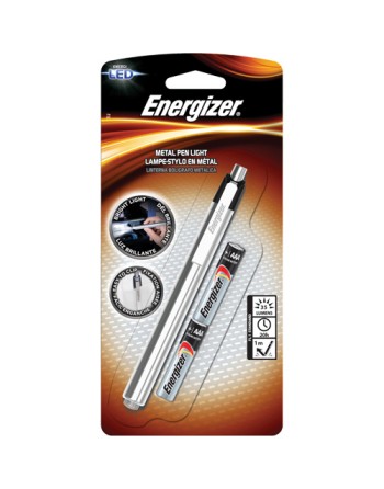 Pen Light, LED, 35 Lumens, Aluminum Body, AAA Batteries, Included