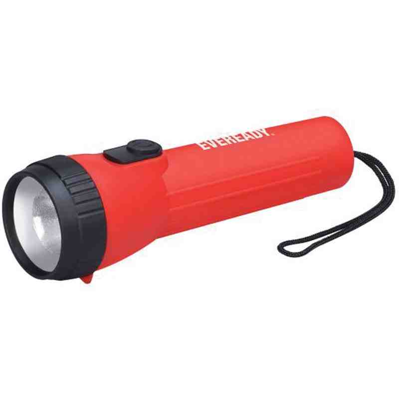 Industrial General Purpose Flashlight, LED, 25 Lumens, D Batteries Each