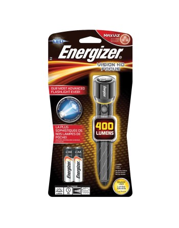 Vision HD Flashlight, LED, 400 Lumens, AA Batteries Each