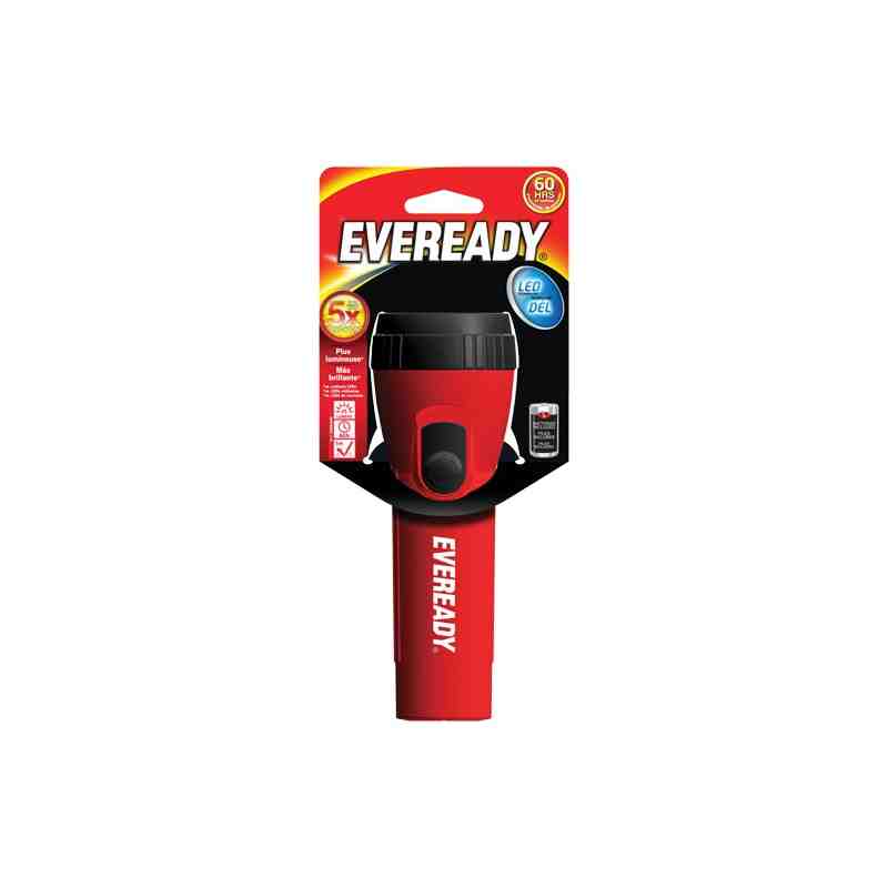 Eveready® General Purpose Flashlight, LED, 25 Lumens, D Batteries Each