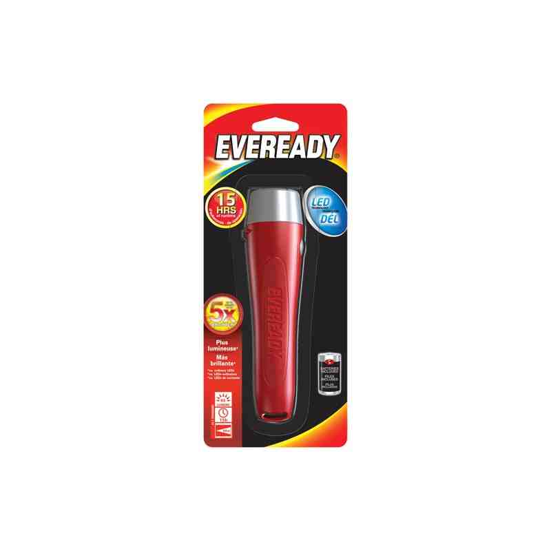 Eveready® All-Purpose Flashlight, LED, 65 Lumens, AA Batteries Each