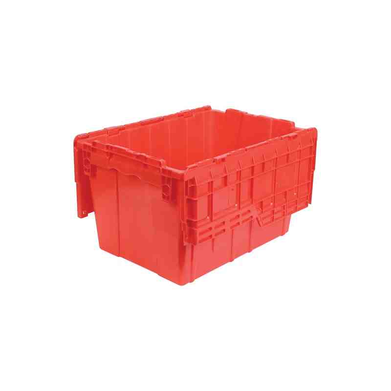 Flipak® Polyethylene Plastic (PE) Distribution Containers, 21.8" x 15.2" x 12.9", Red