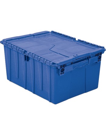 Flipak® Polyethylene Plastic (PE) Distribution Containers, 21.8" x 15.2" x 12.9", Blue